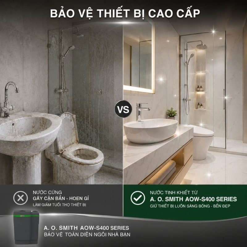 Hệ thống lọc nước đầu nguồn A. O. SMITH AOW-S400 SERIES