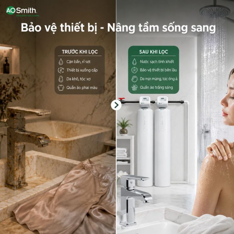 Hệ thống lọc nước đầu nguồn AO Smith MMF 100 pro