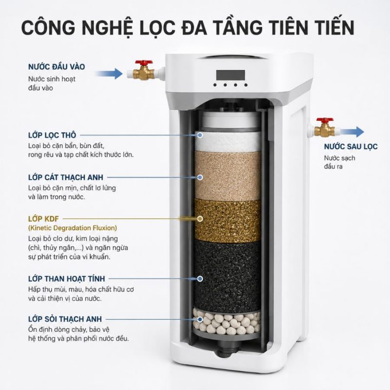 Bộ lọc nước trung tâm dùng điện ViessMann Vitopure S2-2T
