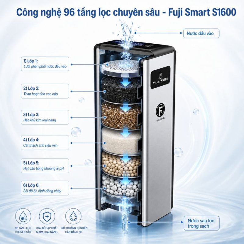 Hệ thống lọc nước đầu nguồn chất lượng Fuji Smart S1600
