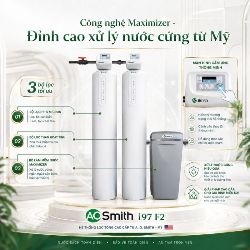 Hệ thống lọc nước đầu nguồn A. O. Smith i97 F2