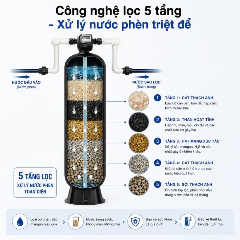 Hệ thống lọc nước đầu nguồn A. O. Smith AOS MMF 100