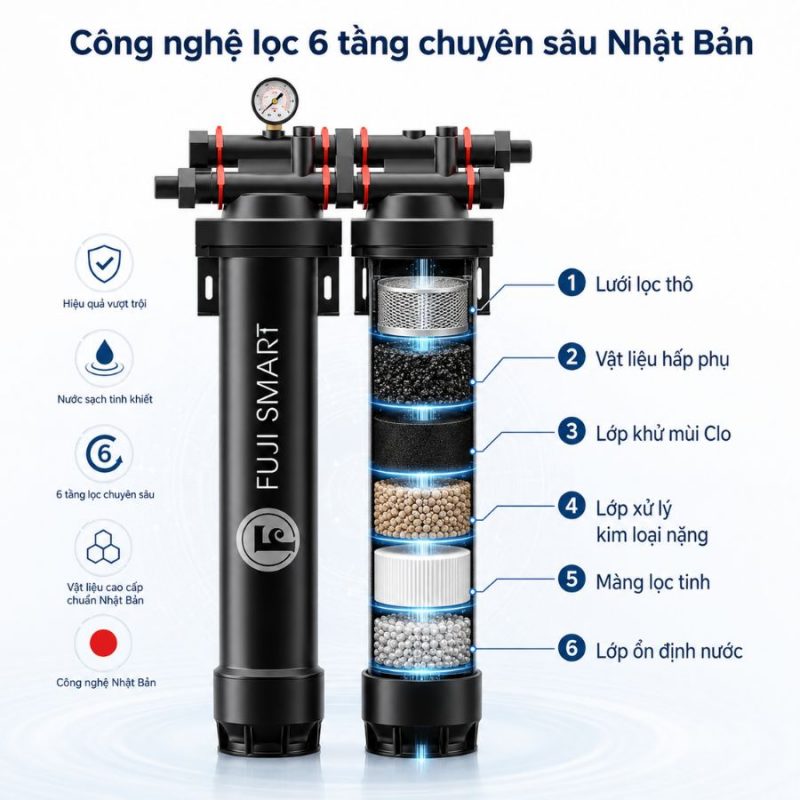 Hệ thống lọc nước đầu nguồn Fuji Smart APT 200