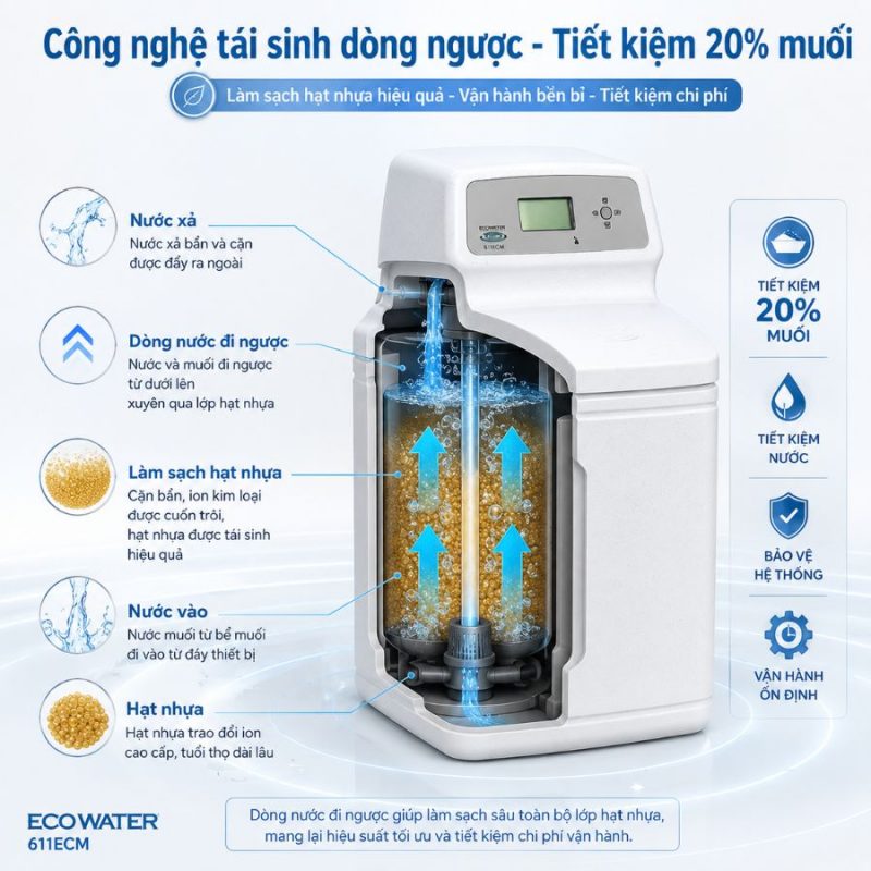 Lọc tổng đầu nguồn Ecowater 611ECM