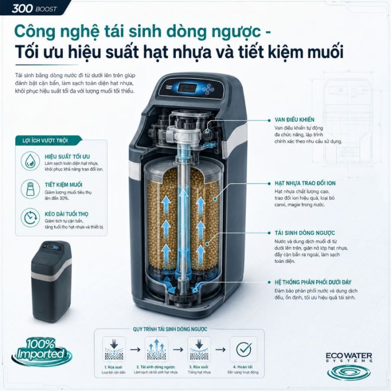 Lọc tổng đầu nguồn Ecowater 300 Boost