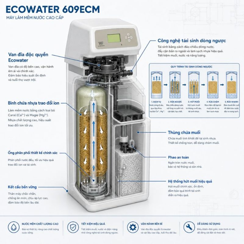 Lọc tổng đầu nguồn Ecowater 609ECM