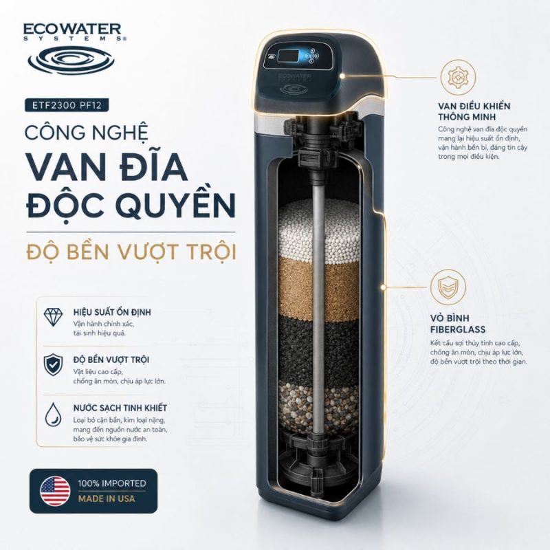 Lọc tổng đầu nguồn Ecowater ETF2300 PF12