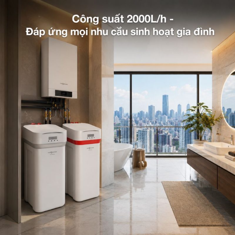 Hệ thống lọc nước đầu nguồn Viessmann Vitopure S2 + Vitopure S3 (2T)