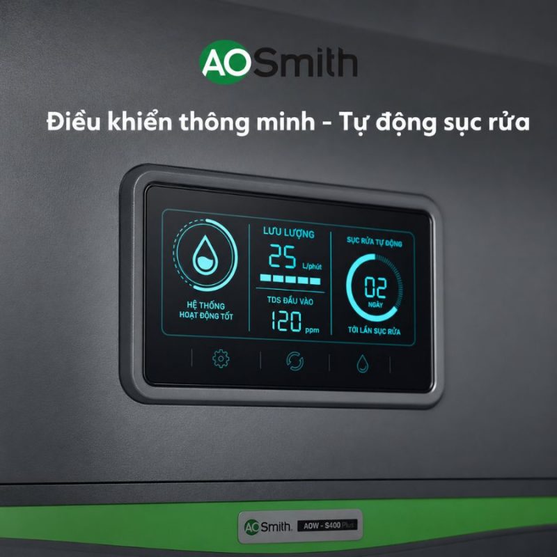 Máy lọc tổng đầu nguồn AOSmith AOW-S400 Plus