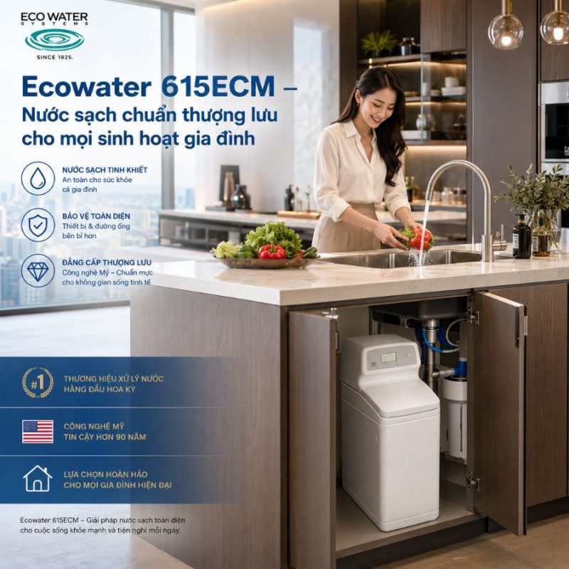 Lọc tổng đầu nguồn Ecowater 615ECM