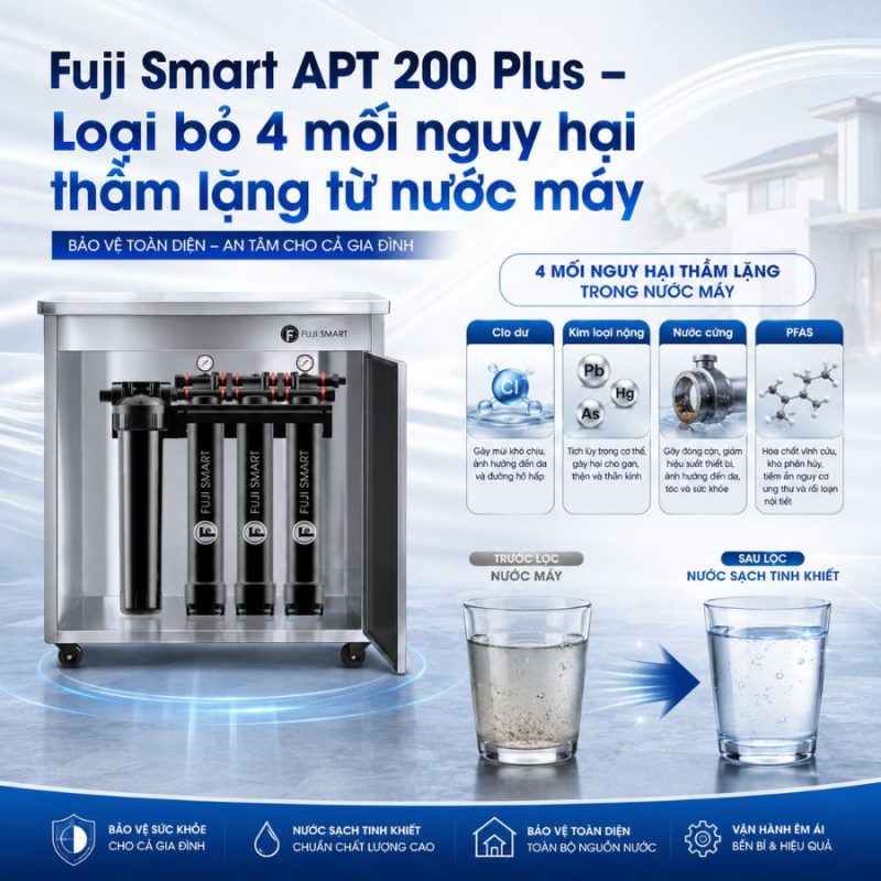 Hệ thống lọc nước đầu nguồn Fuji Smart APT 200 Plus