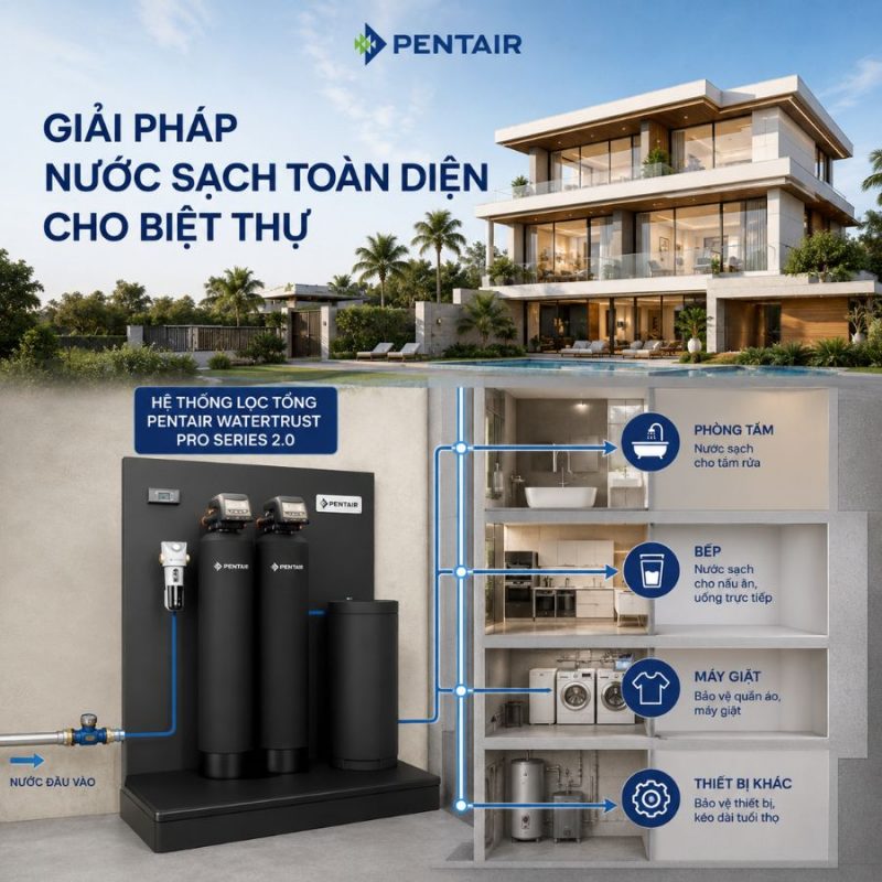 Hệ Thống Lọc Tổng Pentair WaterTrust Pro Series 2.0 – Nhập Khẩu Từ Hoa Kỳ