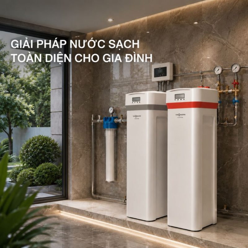 Combo hệ thống lọc tổng Viessmann Vitopure S2 + Vitopure S3 (3T)