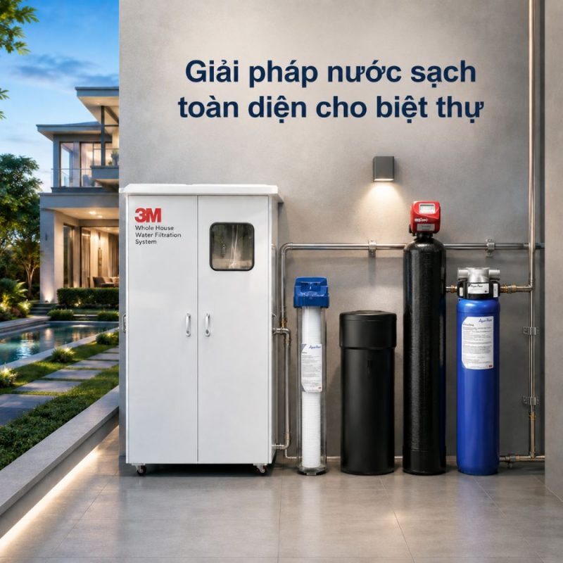Hệ Thống Lọc Tổng Làm Mềm Nước 3M™ Aqua-Pure™ Dành Cho Biệt Thự – Villa