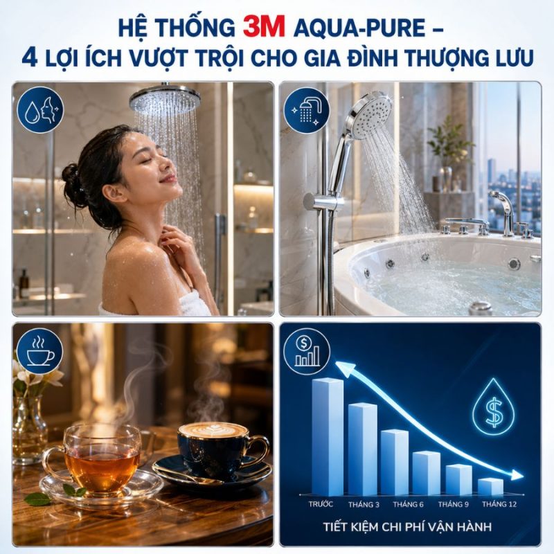 Hệ Thống Lọc Tổng Làm Mềm Nước 3M™ Aqua-Pure™ Dành Cho Biệt Thự – Villa