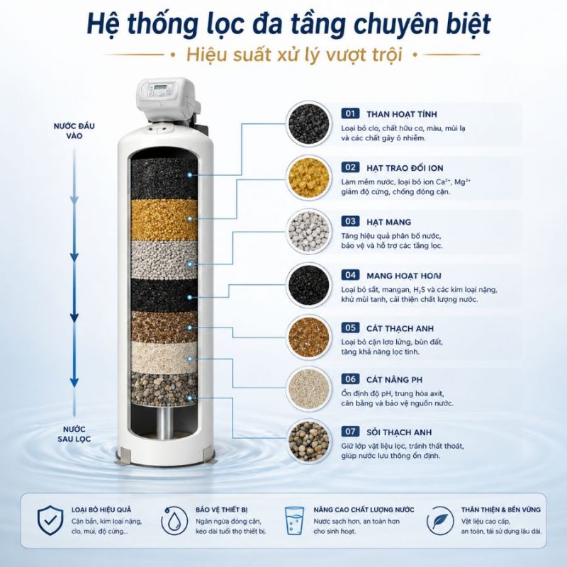 Máy lọc tổng đầu nguồn A. O. Smith AOW-S400 Lux