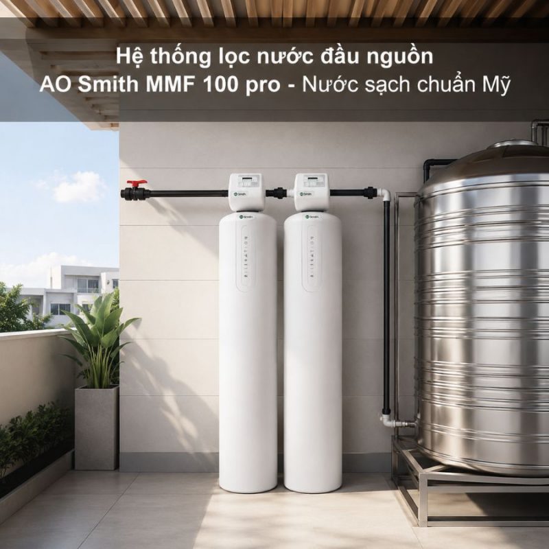 Hệ thống lọc nước đầu nguồn AO Smith MMF 100 pro