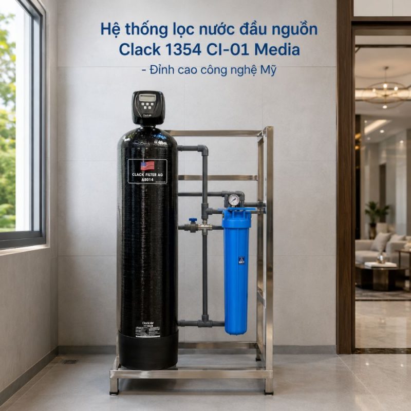 Hệ thống lọc nước đầu nguồn Clack 1354 CI-01 Media