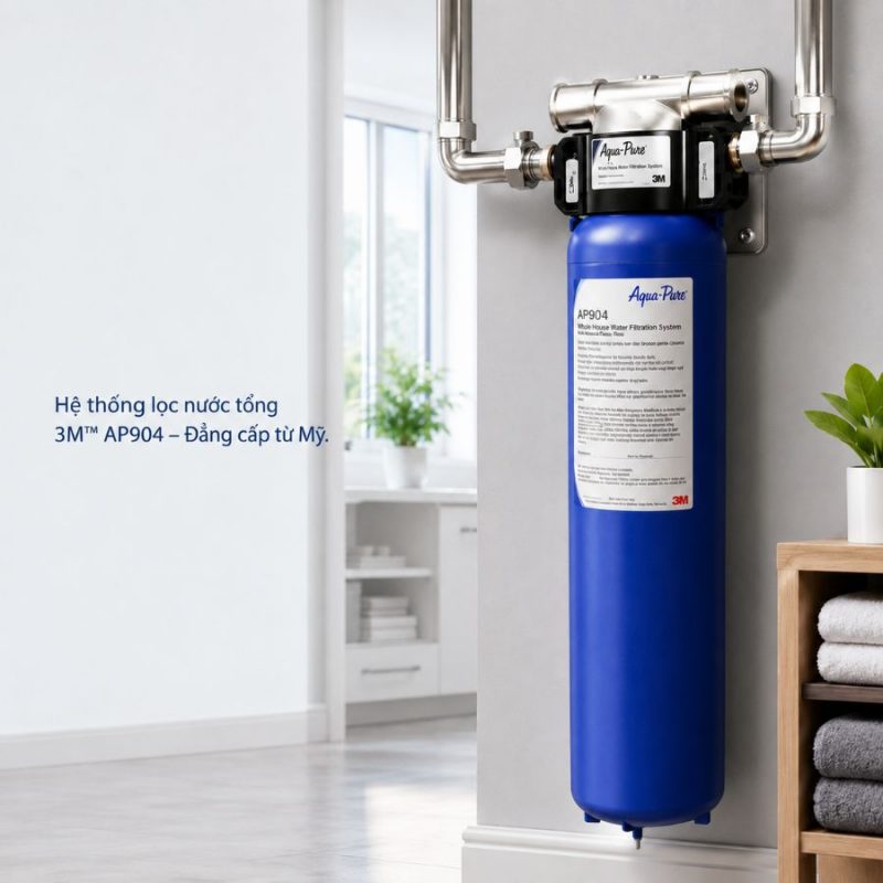 Hệ thống lọc nước tổng đầu nguồn 3M™ Aqua-Pure™ AP904 kèm lọc thô Aqua-Pure chất lượng