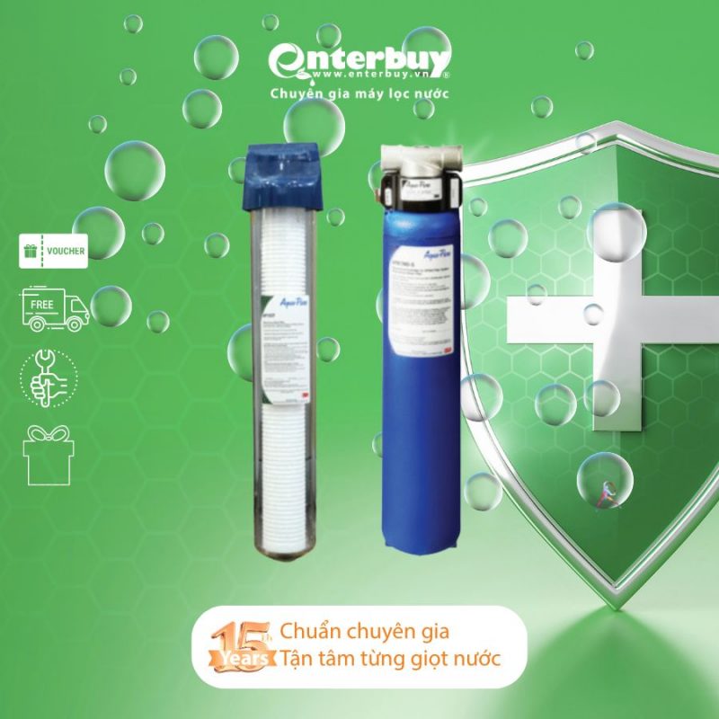 Hệ thống lọc nước tổng đầu nguồn 3M™ Aqua-Pure™ AP904 kèm lọc thô Aqua-Pure chất lượng