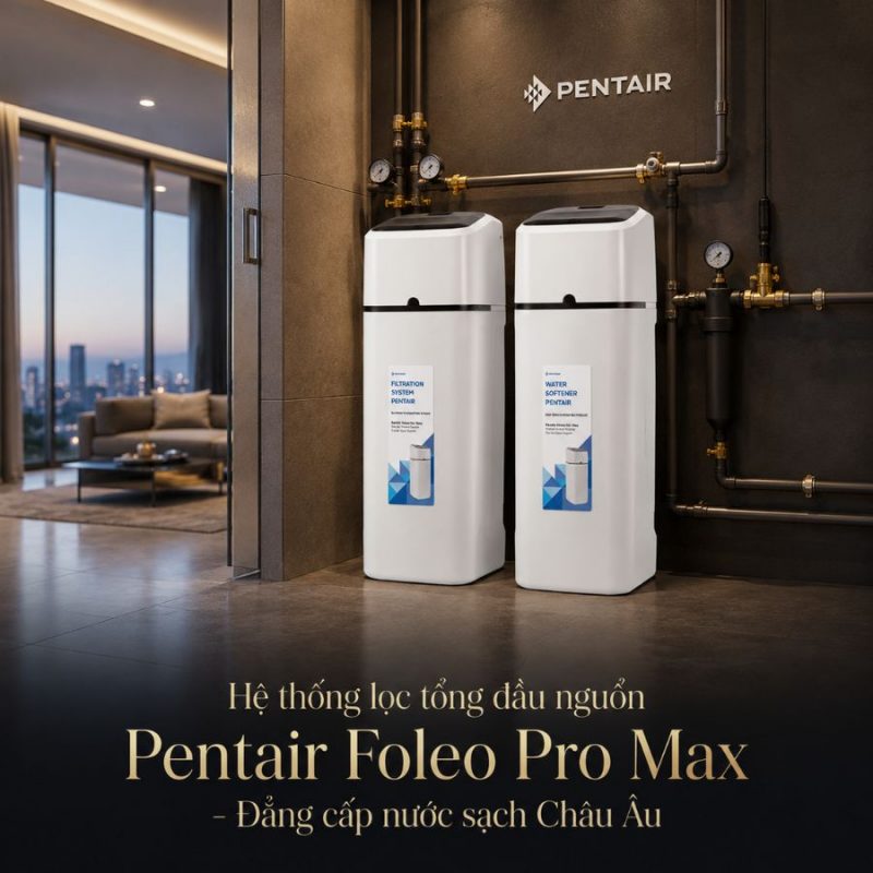 Hệ thống lọc tổng đầu nguồn Pentair Foleo Pro Max nhập khẩu từ Châu Âu