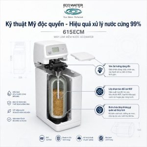 Kỹ thuật Mỹ độc quyền - Hiệu quả xử lý nước cứng 99%