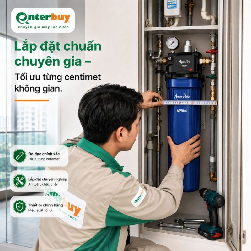 Hệ thống lọc nước tổng đầu nguồn 3M™ Aqua-Pure™ AP904 kèm lọc thô Aqua-Pure chất lượng