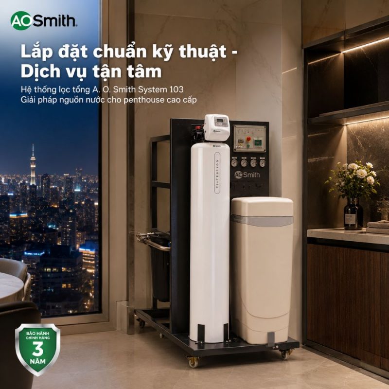 Hệ thống lọc nước đầu nguồn A. O. Smith System 103