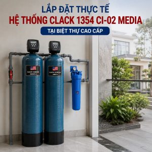 Lắp đặt thực tế Hệ thống Clack 1354 CI-02 Media tại biệt thự cao cấp