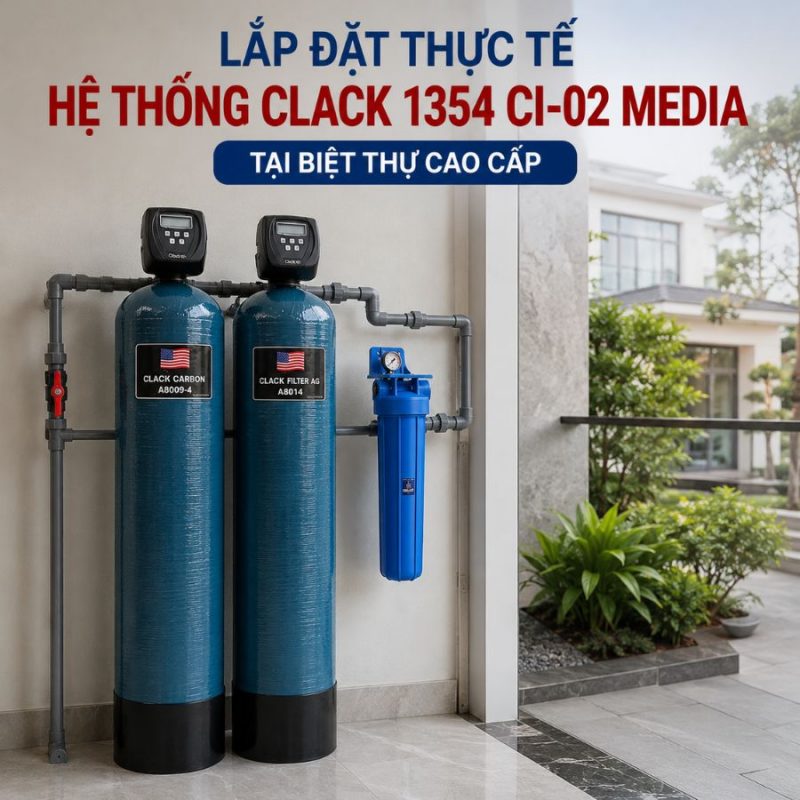 Hệ thống lọc nước đầu nguồn Clack 1354 CI-02 Media