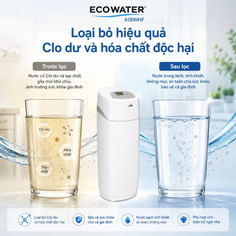 Lọc tổng đầu nguồn ECOWATER 618WHF