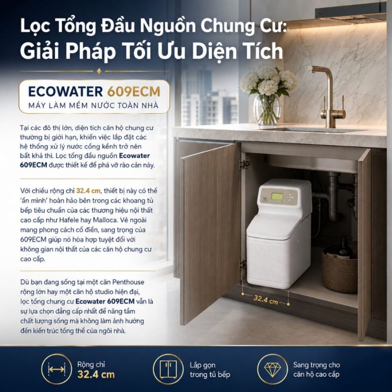 Lọc tổng đầu nguồn Ecowater 609ECM