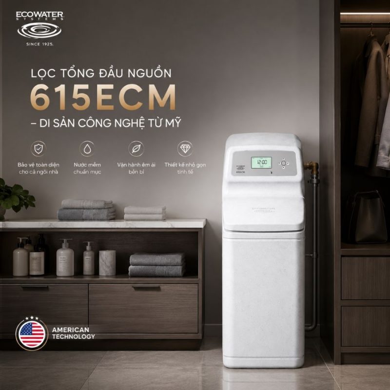 Lọc tổng đầu nguồn Ecowater 615ECM