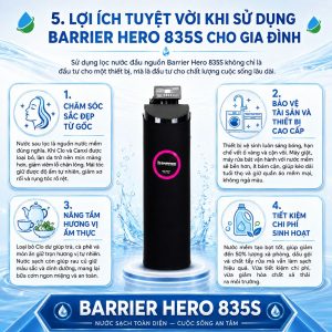 Lợi ích tuyệt vời khi sử dụng Barrier Hero 835S cho gia đình