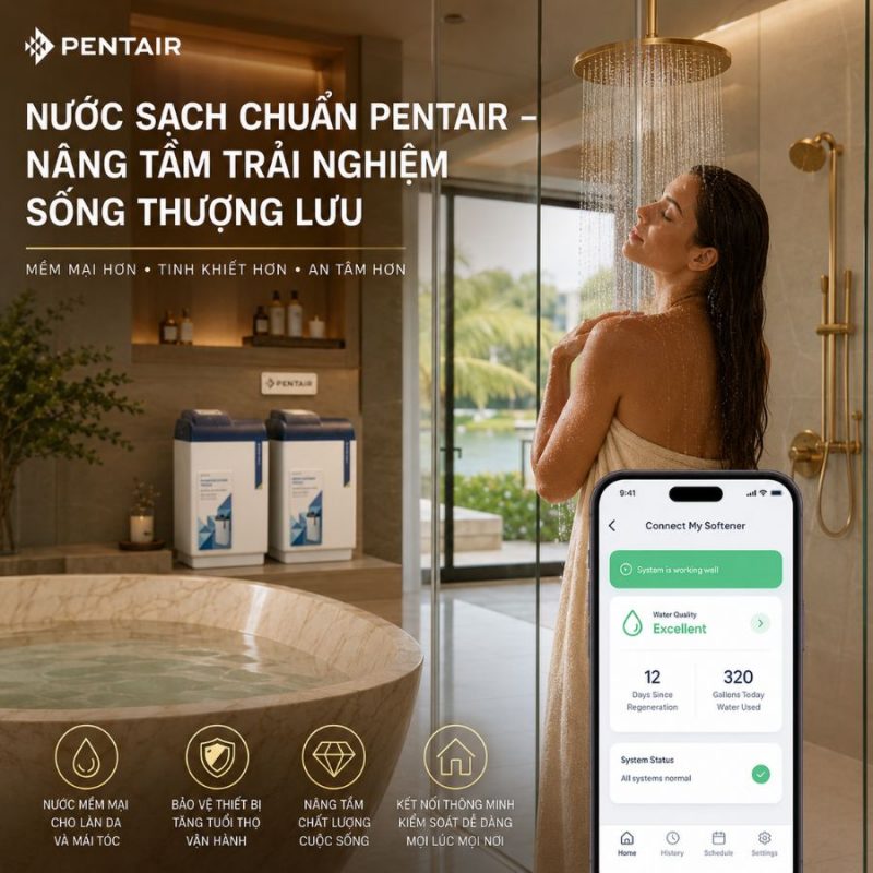 Hệ thống lọc tổng Pentair Softena Smart CS Maxi nhập khẩu từ Châu Âu