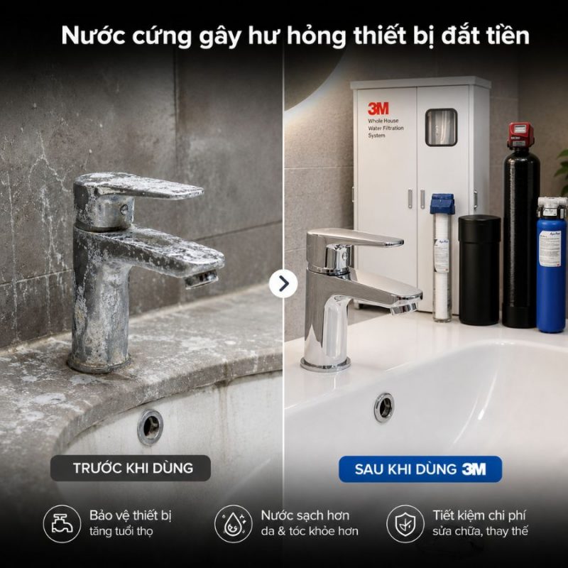 Hệ Thống Lọc Tổng Làm Mềm Nước 3M™ Aqua-Pure™ Dành Cho Biệt Thự – Villa