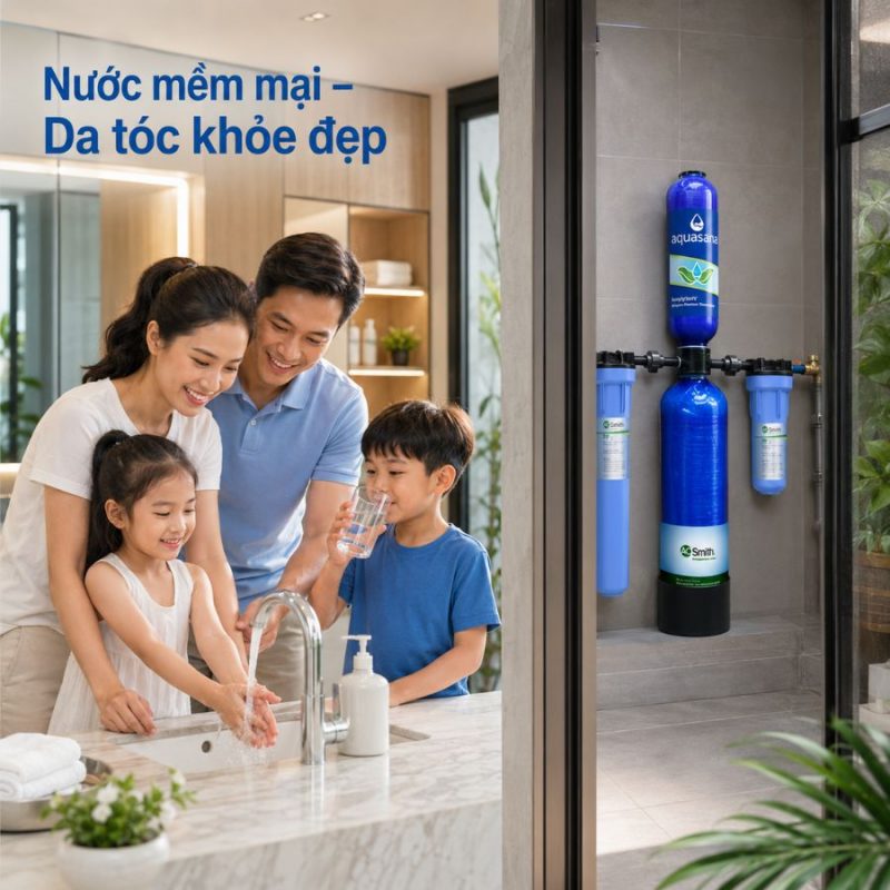 Hệ thống lọc nước đầu nguồn A. O. Smith AQ-1000 XS