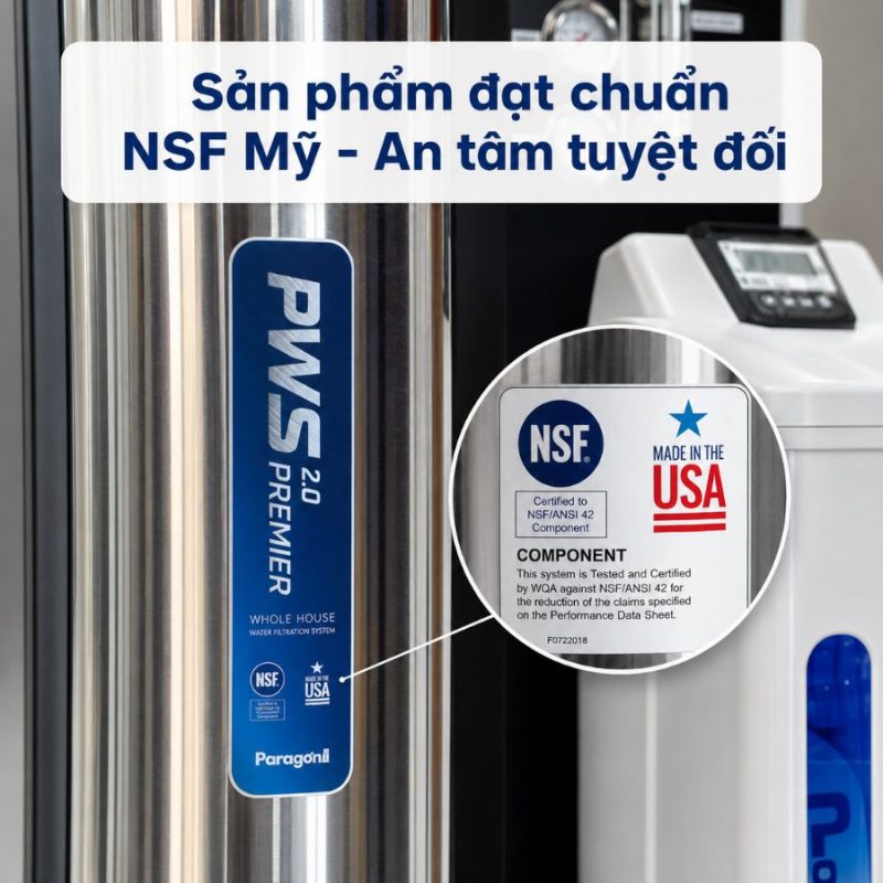 Hệ thống lọc nước đầu nguồn Paragon PWS 2.0 Premier