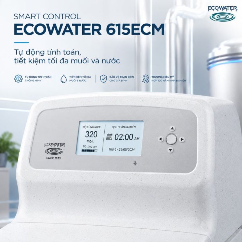 Lọc tổng đầu nguồn Ecowater 615ECM