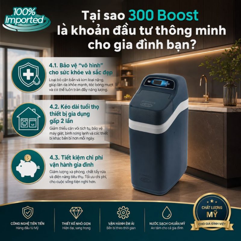 Lọc tổng đầu nguồn Ecowater 300 Boost