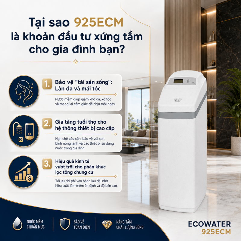 Lọc tổng đầu nguồn Ecowater 925ECM