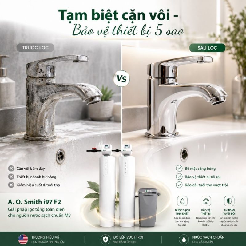 Hệ thống lọc nước đầu nguồn A. O. Smith i97 F2