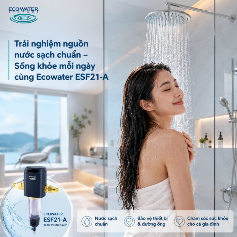Lọc nước tổng đầu nguồn Ecowater ESF21-A