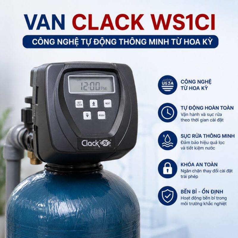 Hệ thống lọc nước đầu nguồn Clack 1354 CI-02 Media
