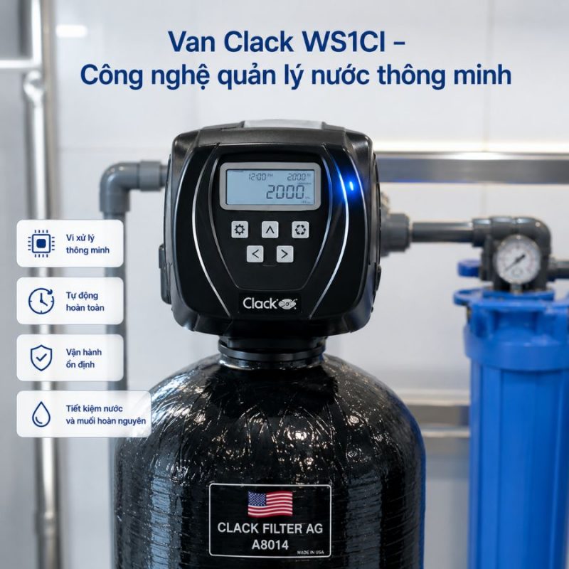 Hệ thống lọc nước đầu nguồn Clack 1354 CI-01 Media