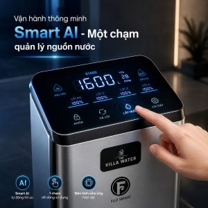 Vận hành thông minh Smart AI - Một chạm quản lý nguồn nước