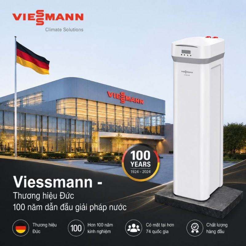 Bộ lọc nước tổng đầu nguồn trung tâm dùng điện Viessmann Vitopure S2-3T