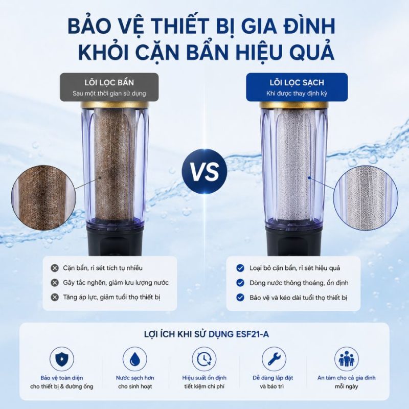 Lọc tổng đầu nguồn Ecowater ESF21-A