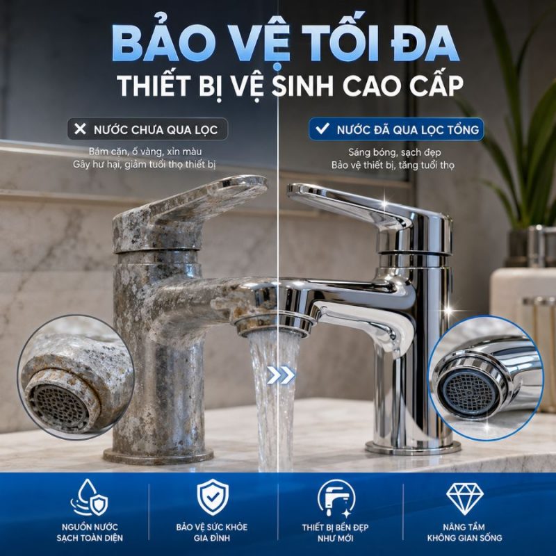 Lọc tổng đầu nguồn Paragon PWS 2.0 LUX có nguồn gốc nhập khẩu theo chứng từ cho biệt thự