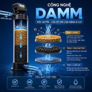 Công nghệ DAMM độc quyền – Loại bỏ kim loại nặng & Clo